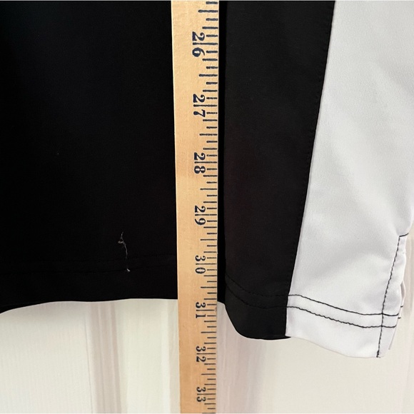 Greg Norman Play Dry Performance Golf Polo Shirt Black White Size Large - Picture 7 of 11